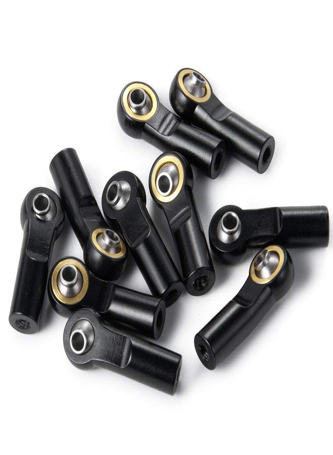 QUE-T 10pcs M3 Link Tie Rod End Metal Ball Joint Head for 1/10 RC Crawler Car Boat (Black) - Image 4